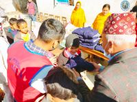 Warm clothes distribution program at Syangja