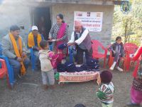 Warm clothes distribution program at Jajarkot