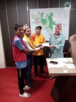 Cash Handover for the Campaign at Kailali