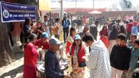 Herbal Tea distribution program at Pashupati