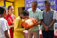 Essential materials distribution program at Hetauda
