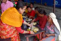 Food Drive at Bhaktapur