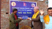 Warm clothes distribution at Dang