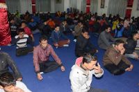 Yoga and Aarati at 1st Day Youth Meditation Camp 2014!!!