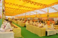 Sadhu bhoj and Vidhwa bhoj organized at Prem mandir vrindavan.