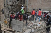 DYC Members Rescuing  Earth Quake Victims!!