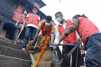 Pashupati Aryaghat Cleaning Program in presence of Respected Sangita Didi!!