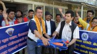 Handing over Relief Materials to the Chief District Officer of Gorkha!!