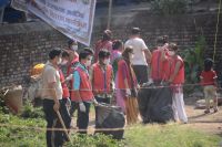 Cleaning and Relief Distribution Program at Bhaktapur